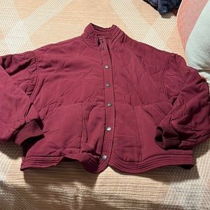 NWOT Blank NYC Quilted Jacket- Maroon